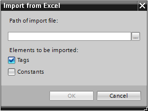 Import from excel