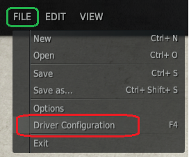 Driver-configuration